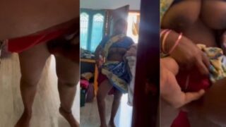 Kinky owner fingers his maid?s cunt in an Indian xxx video